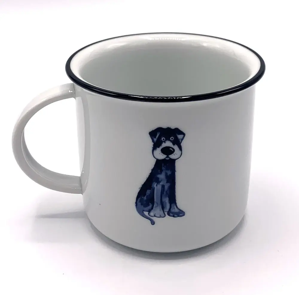 Porcelánový hrnek Pejsek Bert s vodítkem 380ml