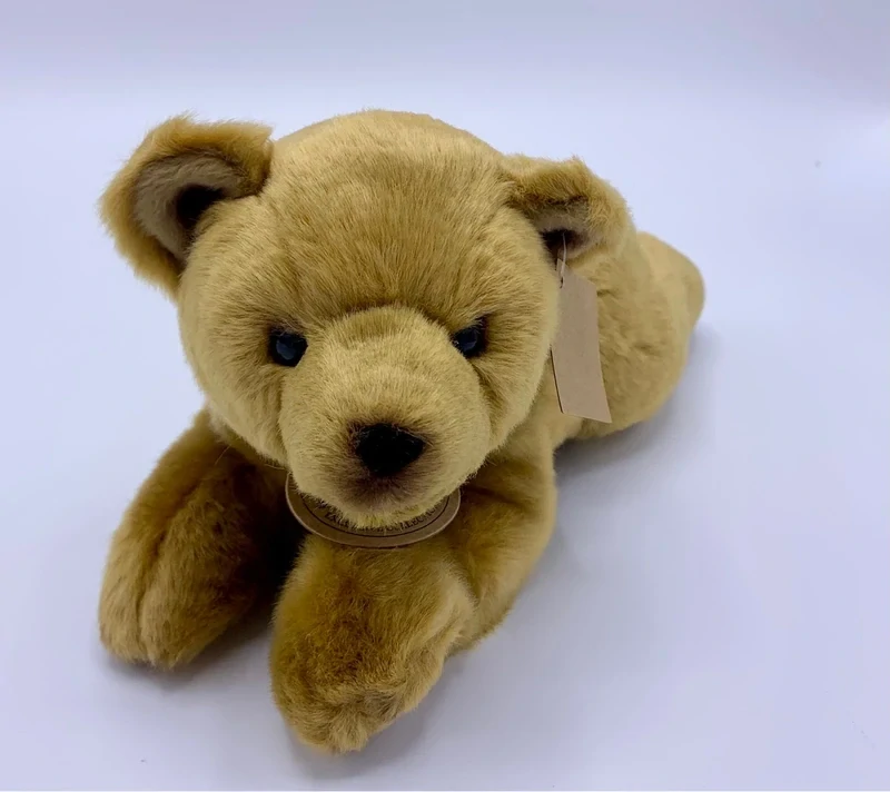 Plyšový ležící medvěd 22 cm