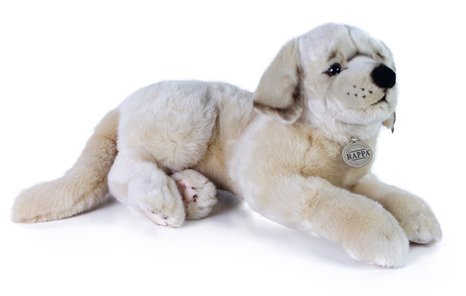 Plyšový pejsek Retrívr ležící 44 cm