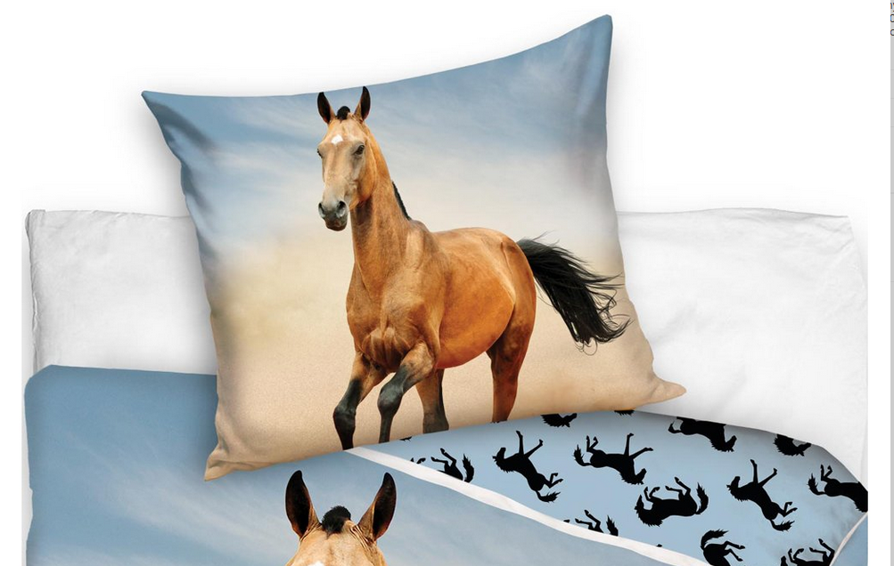Bavlněné povlečení 3D, Kůň Hnědák
