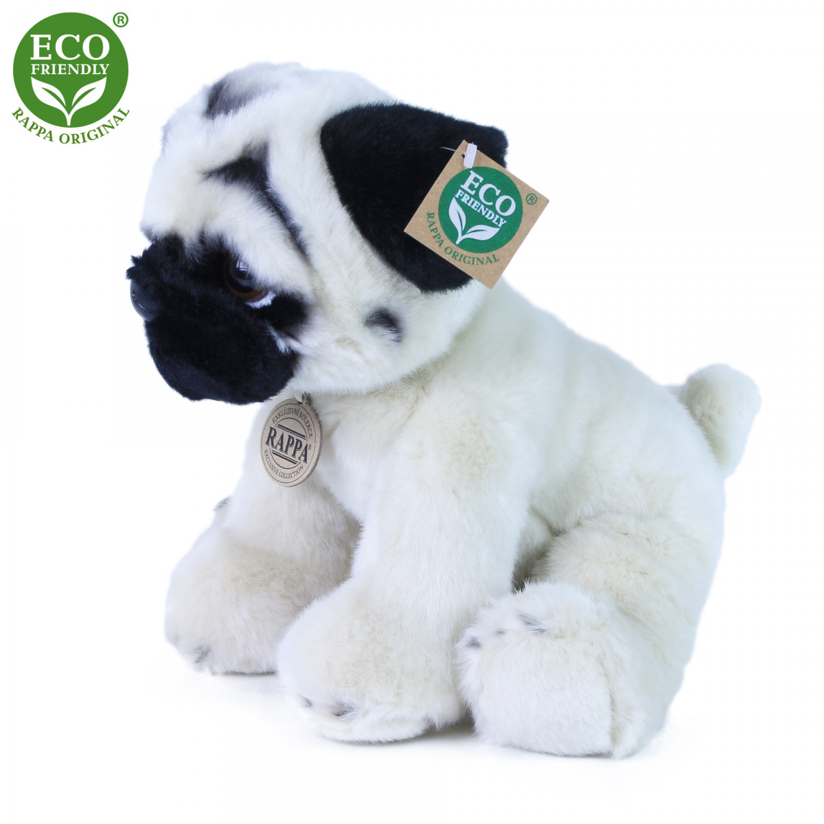 Plyšový pejsek Mops 28 cm