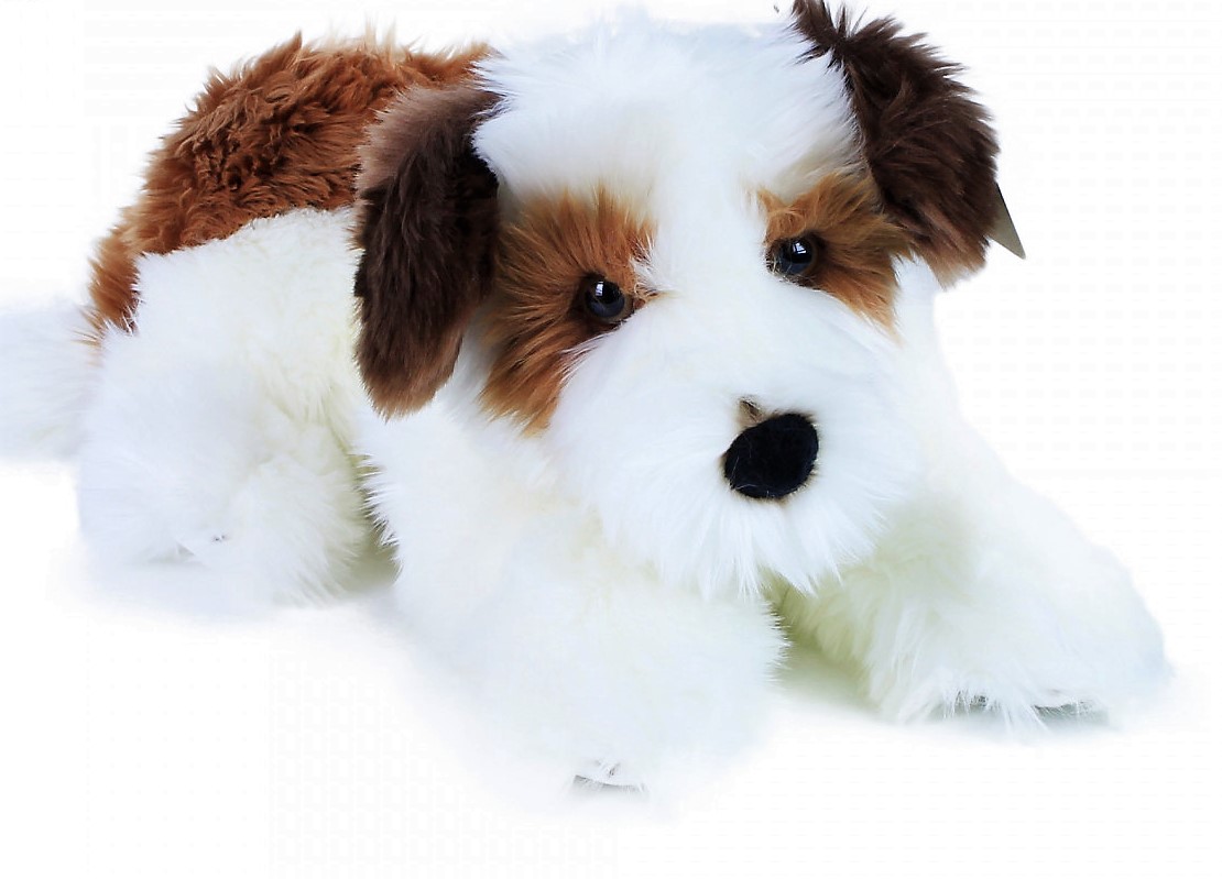 Plyšový pejsek Shih-tzu ležící 45 cm