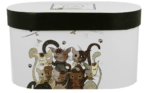 Porcelánová sada hrnků Charming cats II, 380 ml