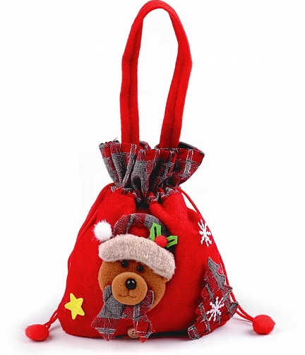 Dárková taška Vánoční medvídek