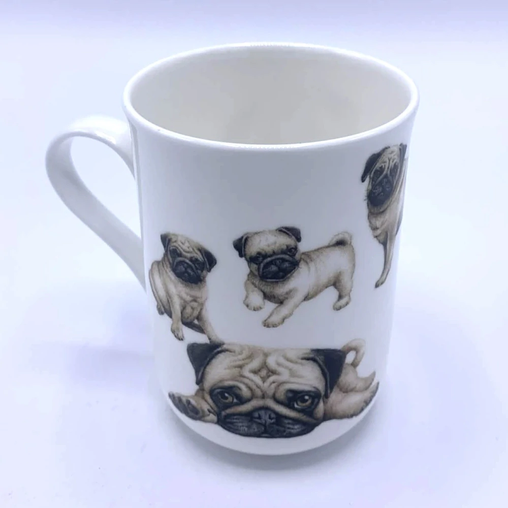 Porcelánový hrnek Mopsík, 300 ml