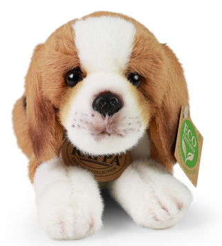 Plyšový pejsek ležící Bígl 26 cm