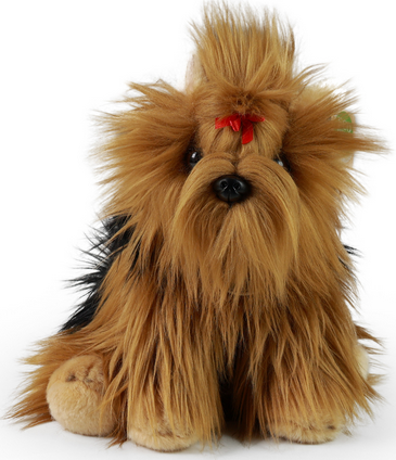 Plyšový pejsek Jorkšír sedící 27 cm