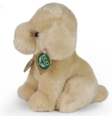 Plyšový pejsek Labrador sedící světlý 18 cm