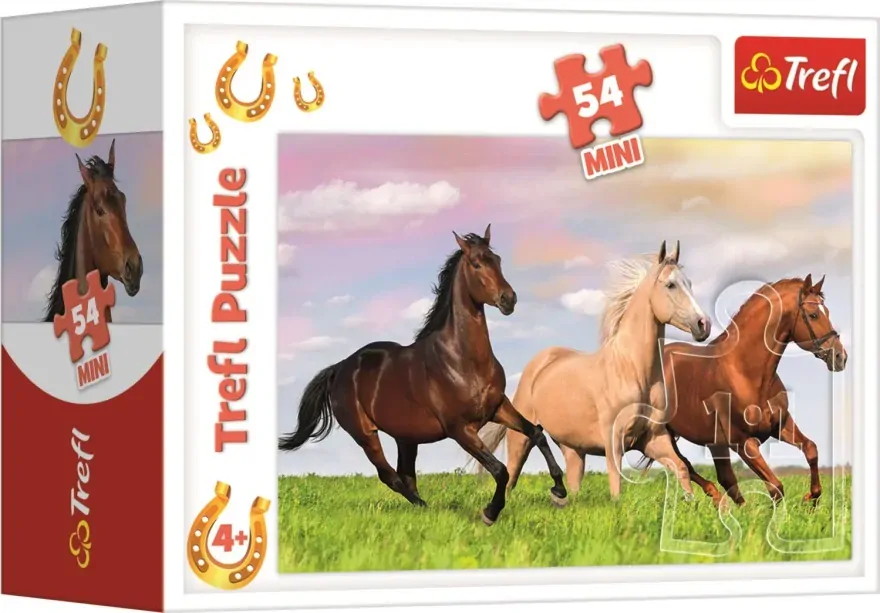 Puzzle MINI D-TOYS Kůň 54 dílků