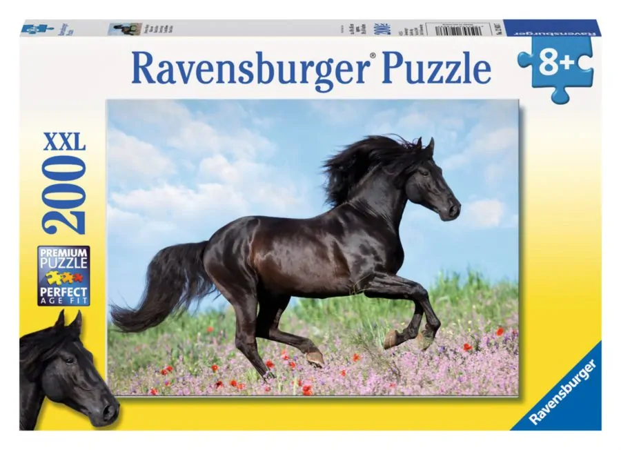 Puzzle RAVENSBURGER Černý kůň 200 XXL dílků