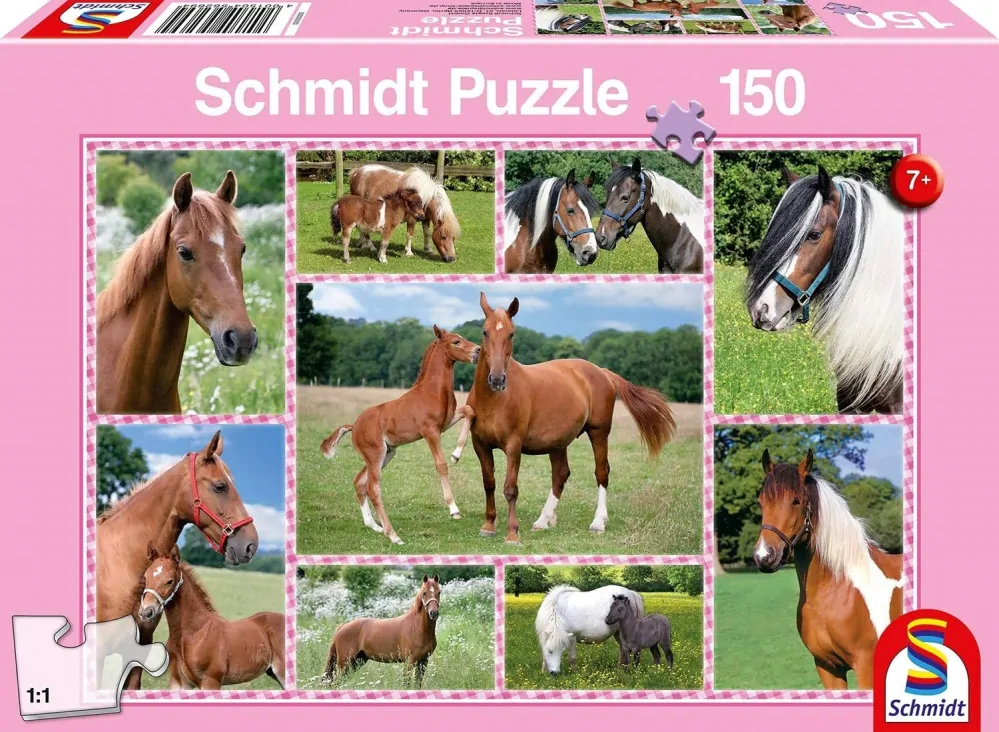 Puzzle SCHMIDT Fotografie koní 150 dílků