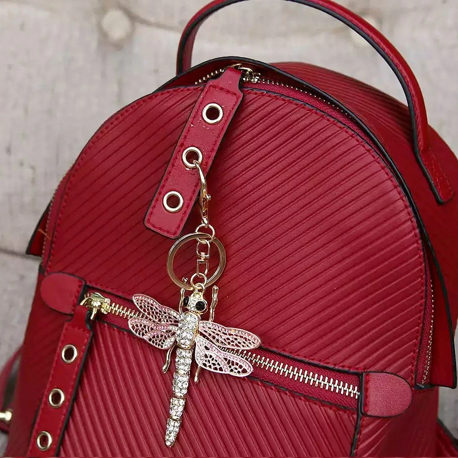 Přívěsek na kabelku, klíčenka Vážka