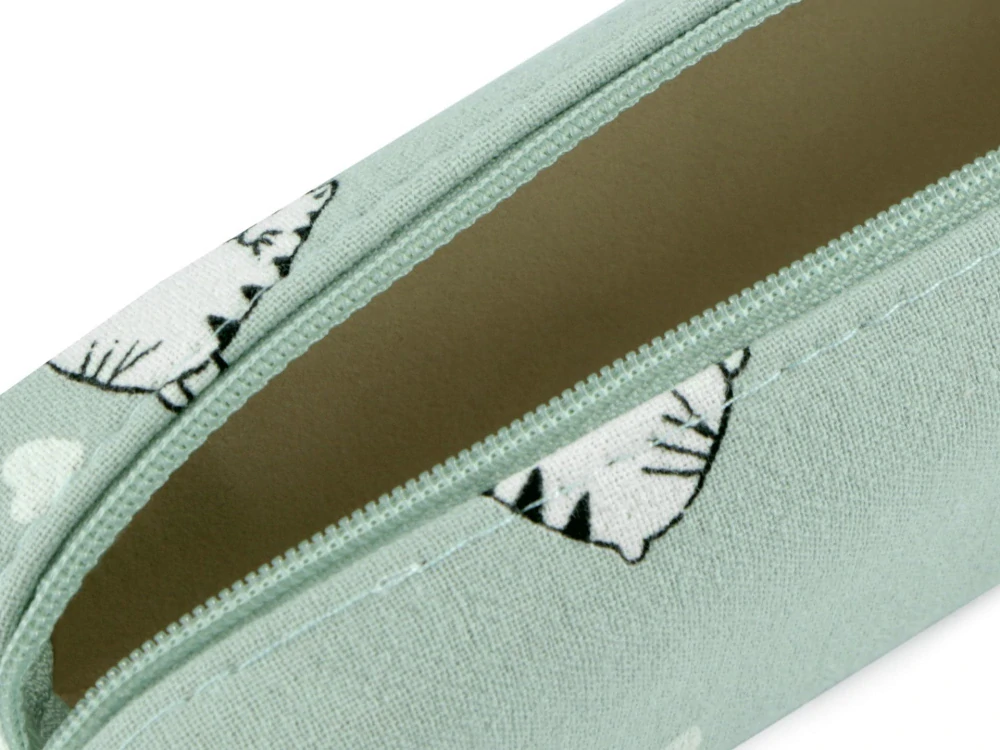 Pouzdro / penál Kočky 18x4 cm (šedé)