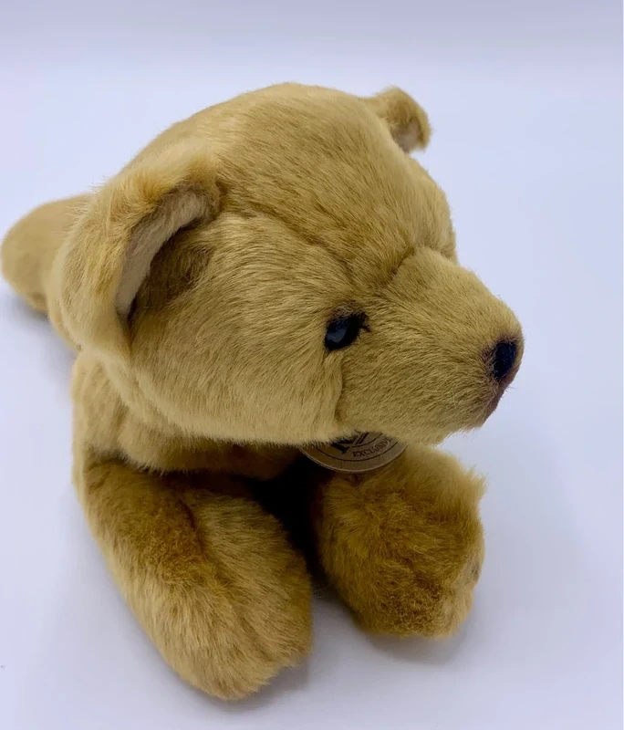 Plyšový ležící medvěd 22 cm