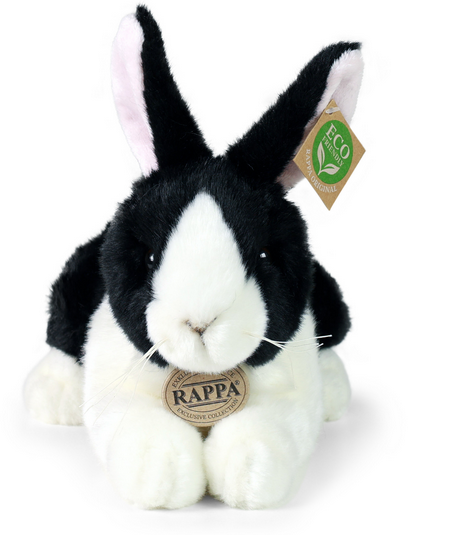 Plyšový králík černobílý 26 cm