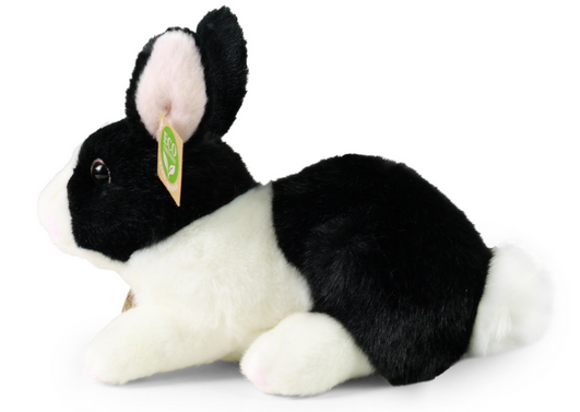 Plyšový králík černobílý 24 cm
