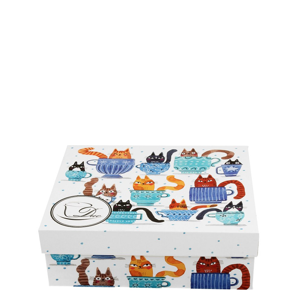 Šálky s podšálky na espresso 2ks - Kočky v hrnečcích 90 ml