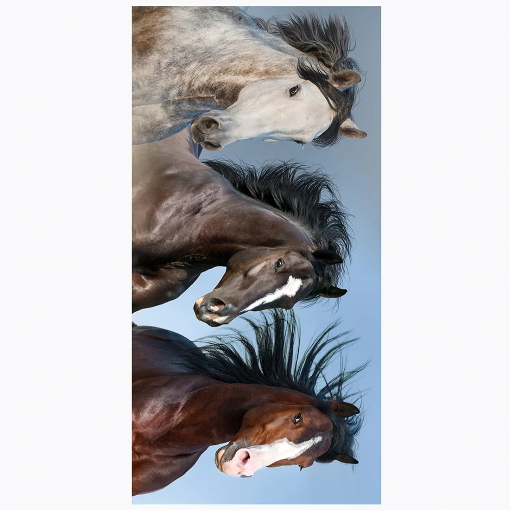 Osuška Koně v přírodě, 70x140 cm