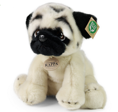 Plyšový pejsek Mops 28 cm