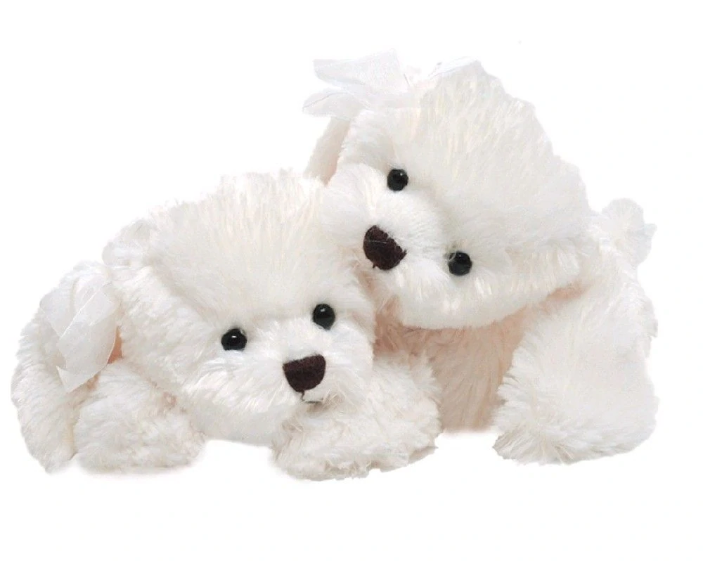 Plyšový bílý pejsek BK MARIO THE PUPPY 25 cm