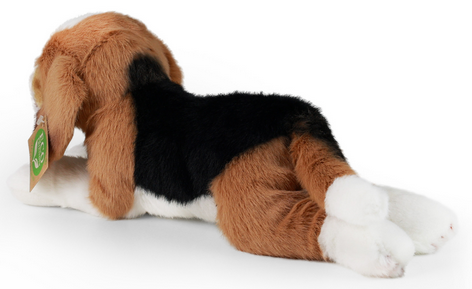 Plyšový pejsek ležící Bígl 26 cm