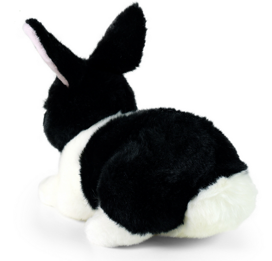 Plyšový králík černobílý 26 cm