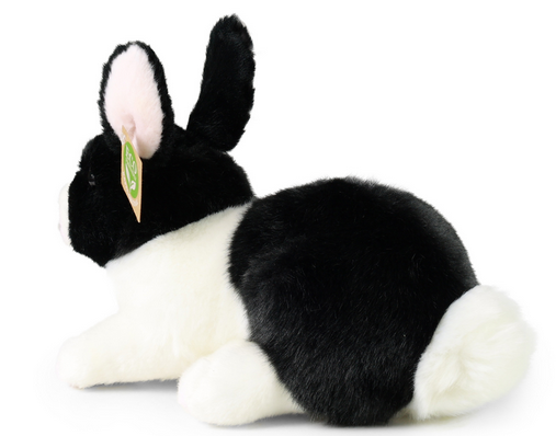 Plyšový králík černobílý 24 cm