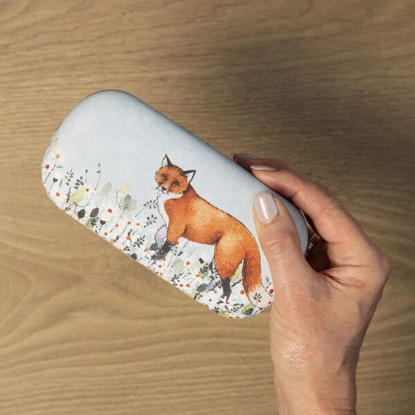 Pouzdro na brýle s utěrkou Liška