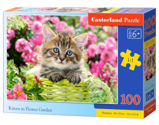 Puzzle kotě Modroočko 100 dílků
