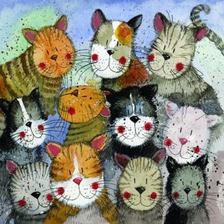 Přání v obálce Cat's Choir, ALEX CLARK