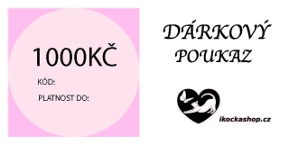 Voucher, dárkový poukaz na 1000 Kč