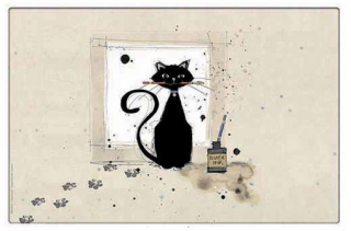 Prostírání BUG ART Kočka a tlapky, 28 x 43 cm