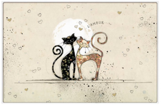 Prostírání BUG ART Zamilované kočky, 28 x 43 cm