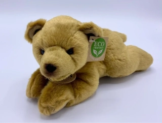 Plyšový ležící medvěd 22 cm