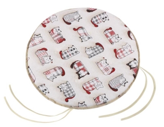 Podsedák kulatý Retro Kočky 40 cm