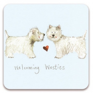 Podložka, podtácek Welcoming Westies, Alex Clark