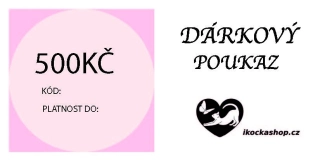 Voucher, dárkový poukaz na 500 Kč