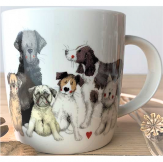 Porcelánový hrnek Dogs Together, Alex Clark 400ml