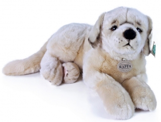 Plyšový pejsek Retrívr ležící 44 cm