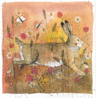 Obrázek na stěnu Hare, 30*30 cm, zajíc od Alex Clark