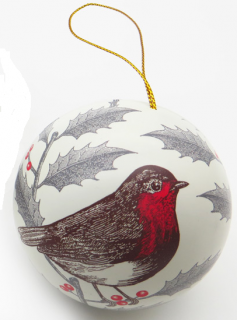 Vánoční závěsná koule Ptáček 7 cm