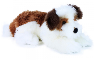 Plyšový pejsek Shih-tzu ležící 45 cm