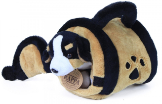 Plyšový pejsek Bernský salašnický pes s přepravkou 17 cm