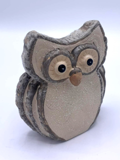 Dekorace Sova 13,5 cm