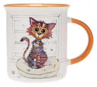 Porcelánový hrnek BUG ART, Kocour v pelíšku 320 ml 