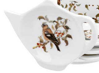 Talířek na čajové sáčky Sojka a jeřabiny 