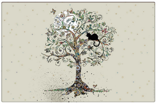 Prostírání BUG ART Kočka na stromě, 28 x 43 cm