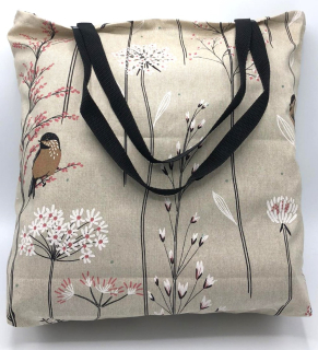 PLÁTĚNÁ REŽNÁ TAŠKA PTÁČCI, CZECH MADE