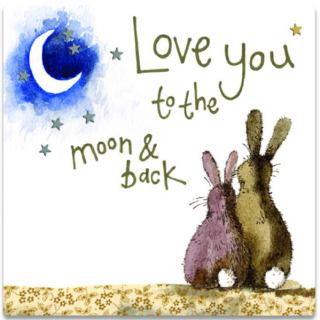 Magnetka Alex Clark Králíčci - Moon & Back Rabbits