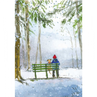 Kuchyňská vánoční utěrka Winter Walk, Alex Clark